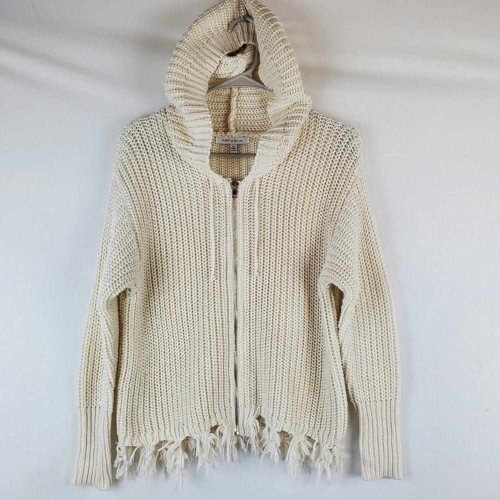 Purple Snow (Anthropologie) hooded sweater